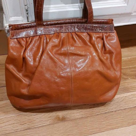 Furla Bags Vintage Furla Genuine Leather Brown Shoulder Bag Made In Italy Poshmark